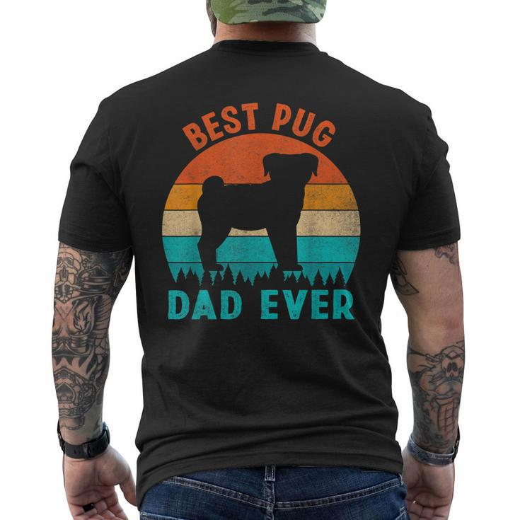 Best Pug Dad Ever Dog Animal Lovers Walker Cute Men's Back Print T-shirt