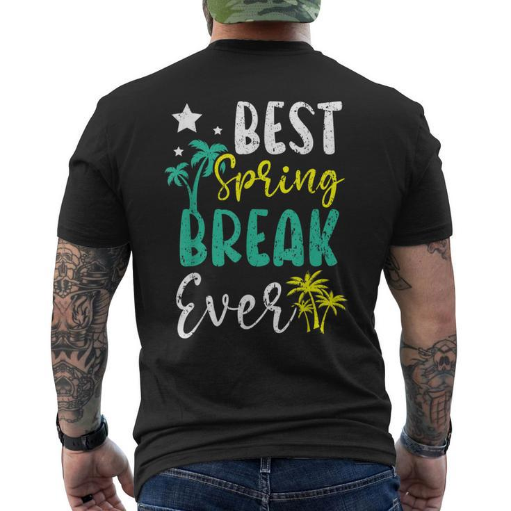 Best Spring Break Ever Summer Vacation Beach Mens Back Print T-shirt