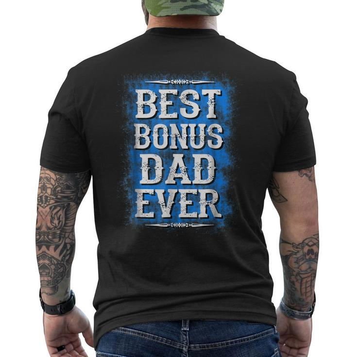Best Step Dad Best Bonus Dad Ever Apa Men's Back Print T-shirt