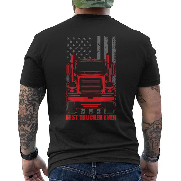 Best Trucker Ever | Truck Driver Gift For Any Trucker Mens Back Print T-shirt