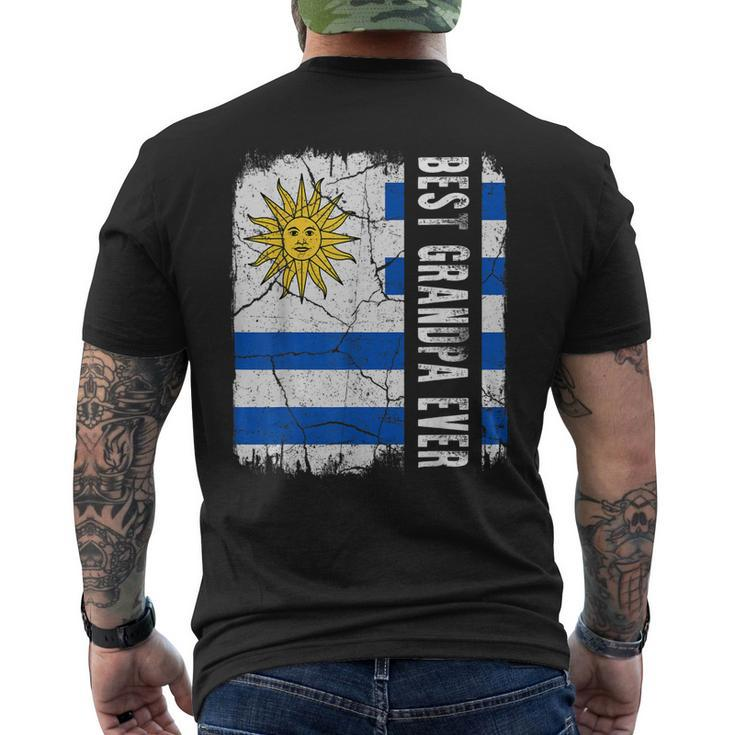 Best Uruguayan Grandpa Ever Uruguay Grandpa Fathers Day Mens Back Print T-shirt