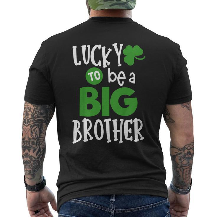 Big Brother St Patricks Day Pregnancy Announcement Shirt Men's Back Print T-shirt