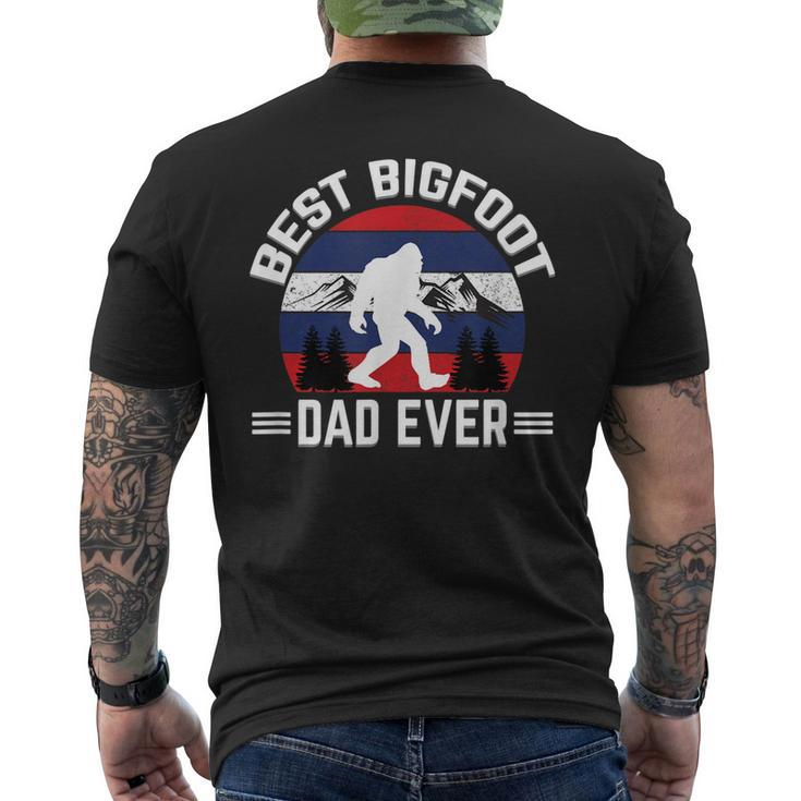 Bigfoot For Men Best Bigfoot Dad Ever Men's Back Print T-shirt