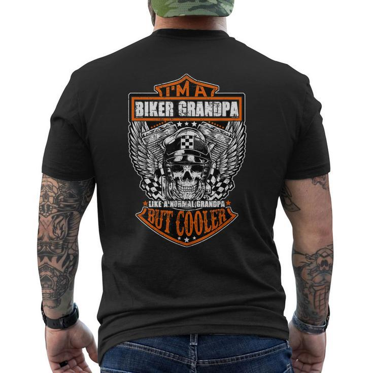 Im A Biker Grandpa Like A Normal Grandpa But Cooler Men's Back Print T-shirt