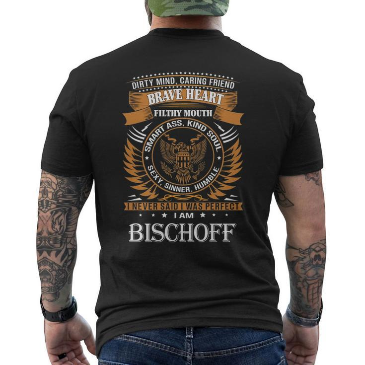 Bischoff Name Gift Bischoff Brave Heart V2 Mens Back Print T-shirt