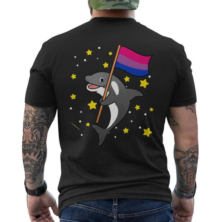 Bisexual Pride Orca Bisexual Men's Back Print T-shirt