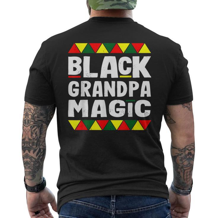 Black Grandpa Magic Black History Month Africa Pride Men's Back Print T-shirt