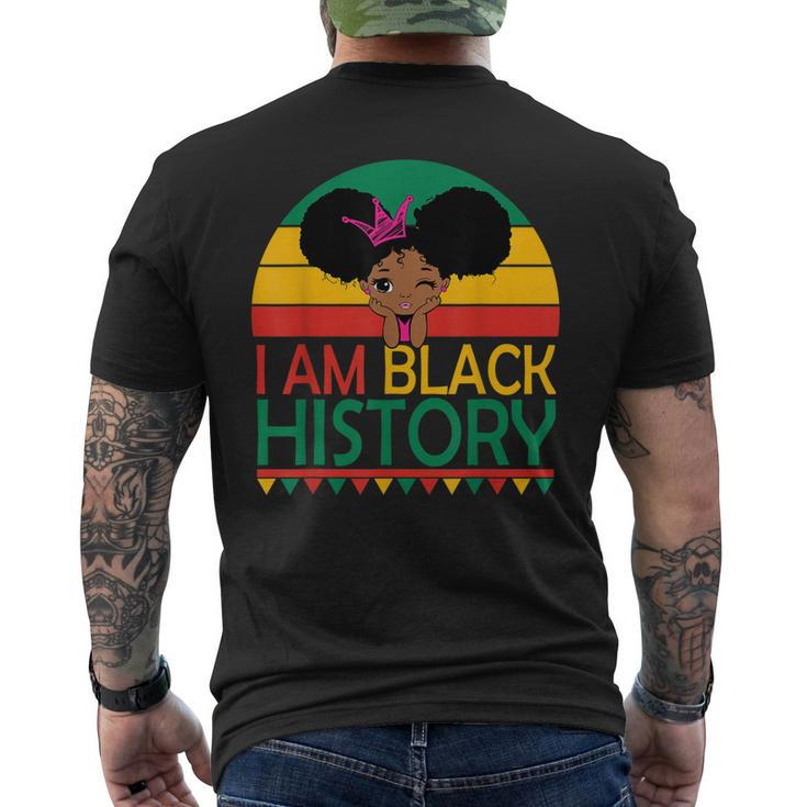 I Am Black History Black Cute Girl Black Pride And Culture V2 Men's T-shirt Back Print