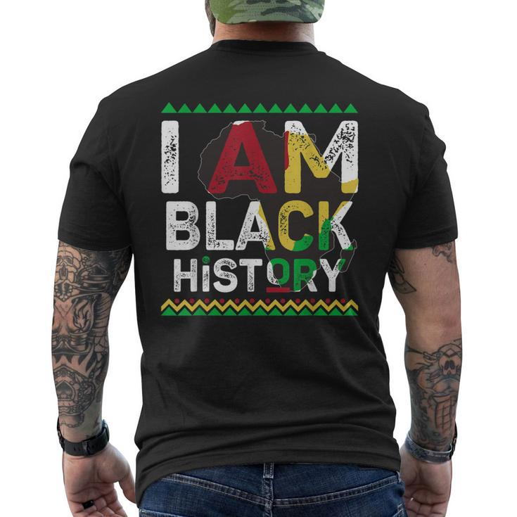 I Am Black History Month African American Pride Celebration V28 Men's T-shirt Back Print