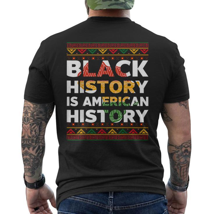 Black History Month Black Hisory Is American History African V2 Men's T-shirt Back Print