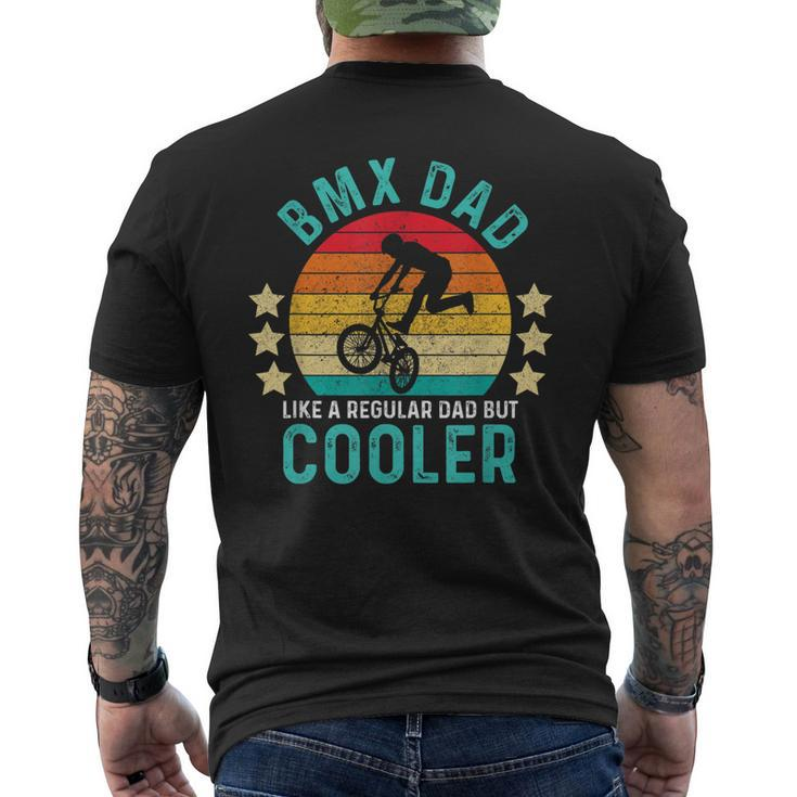Bmx Dad Like A Regular Dad But Cooler Vintage Men's T-shirt Back Print