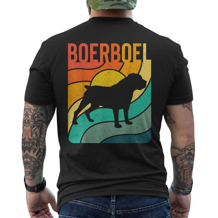 Boerboel Vintage Retro Dog Lover Mom Dad Men's T-shirt Back Print