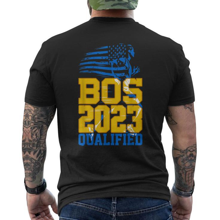 Boston 2023 Marathon Training & Qualified Men's Back Print T-shirt