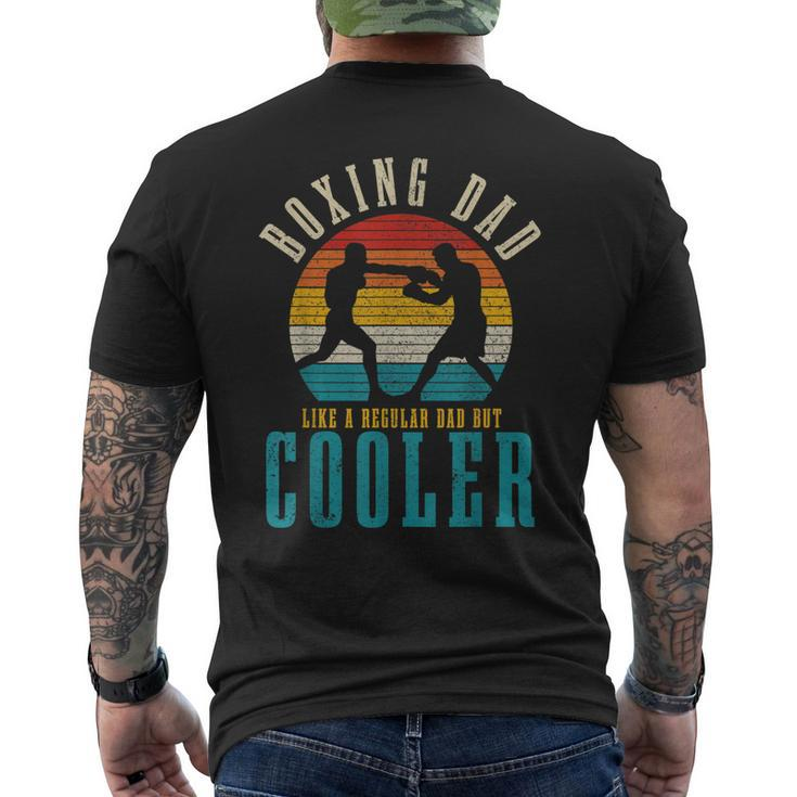 Mens Boxing Dad Like A Regular Dad But Cooler Vintage Boxer Men's T-shirt Back Print