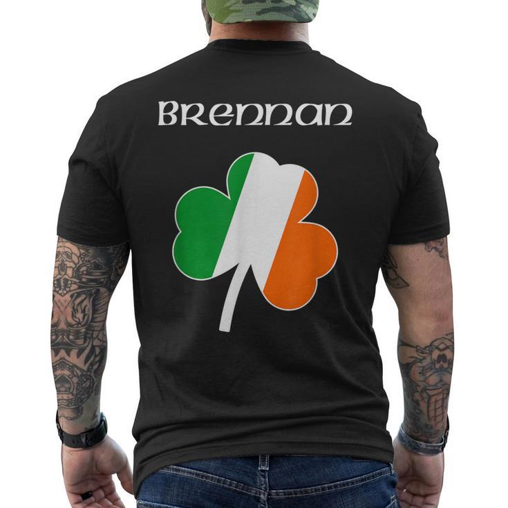 Brennan T  Family Reunion Irish Name Ireland Shamrock Mens Back Print T-shirt
