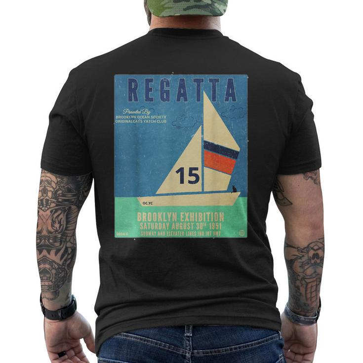 Brooklyn Regatta Vintage Poster Men's Back Print T-shirt