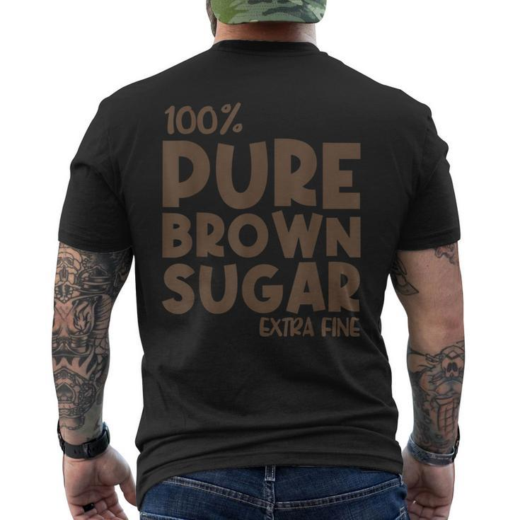 Brown Babe Proud African American Sugar Melanin Suga Black Men's Back Print T-shirt
