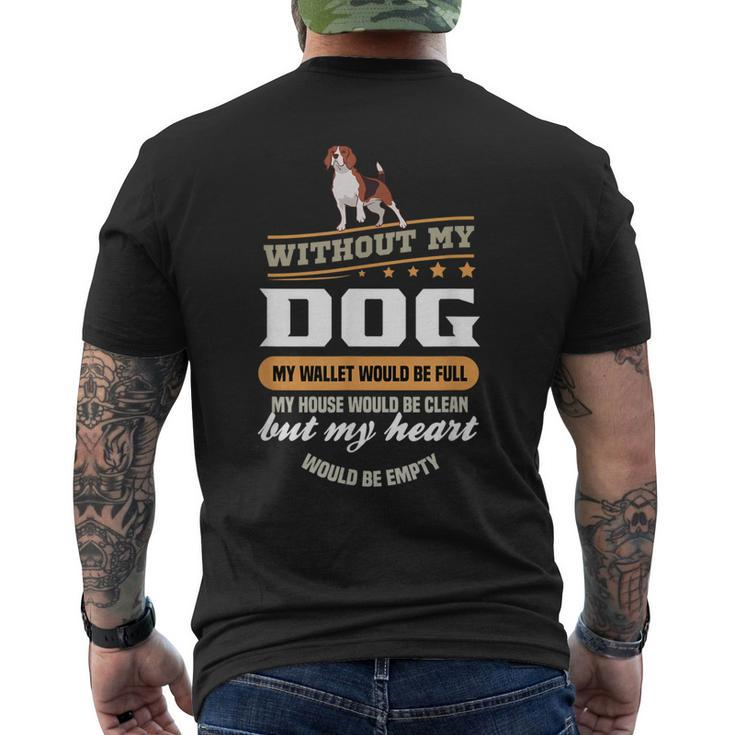 Bully Pitbull Dog Bulldogs Men's Back Print T-shirt