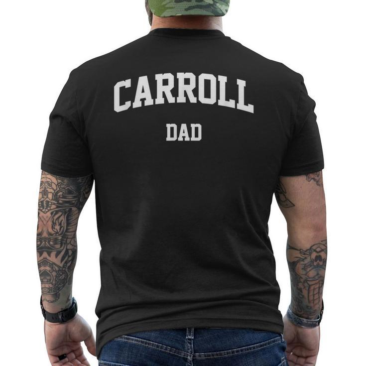 Carroll Dad Athletic Arch College University Alumni Men's T-shirt Back Print