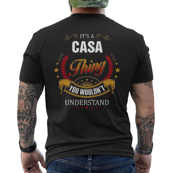 Casa Family Crest Casa Casa Clothing Casa T Casa T For The Casa Men's T-shirt Back Print