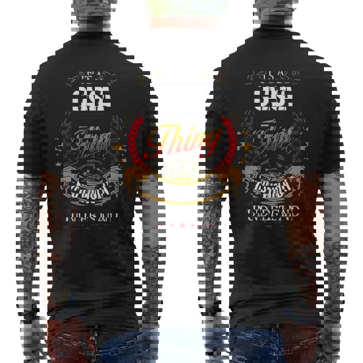 Casa Family Crest Casa Casa Clothing Casa T Casa T For The Casa Men's T-shirt Back Print