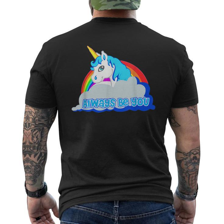 Central Intelligence Unicorn Geek Graphic Men's Back Print T-shirt