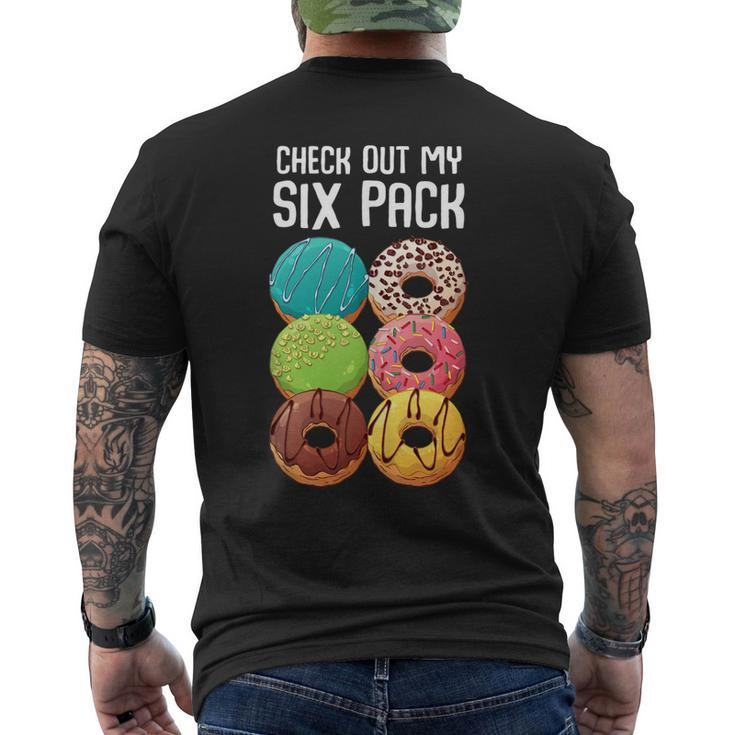 Check Out My Six Pack Donut - Gym Men's Back Print T-shirt