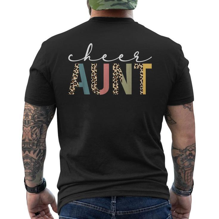 Cheer Aunt Leopard Cheerleading Props Cute Cheer For Coach Men's Back Print T-shirt