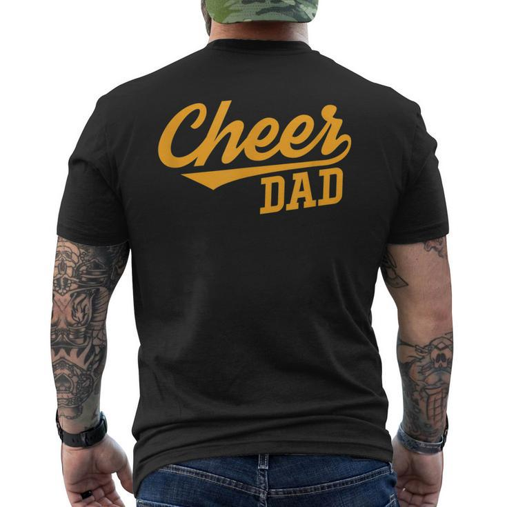 Cheer Dad Father Cheerleading Cheering Fathers Day Gift For Mens Mens Back Print T-shirt