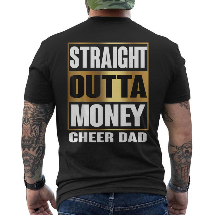 Mens Cheer Dad Straight Outta Money Dance Cheerleader Men's T-shirt Back Print