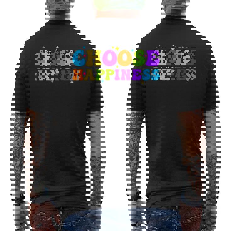 Choose Happiness International Day Of Happiness Men's Back Print T-shirt