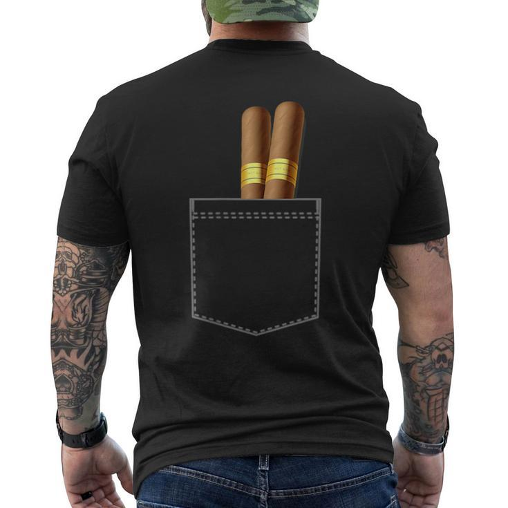 Cigar Smoke Cuban Cuba Tobacco For Smoker Men's T-shirt Back Print