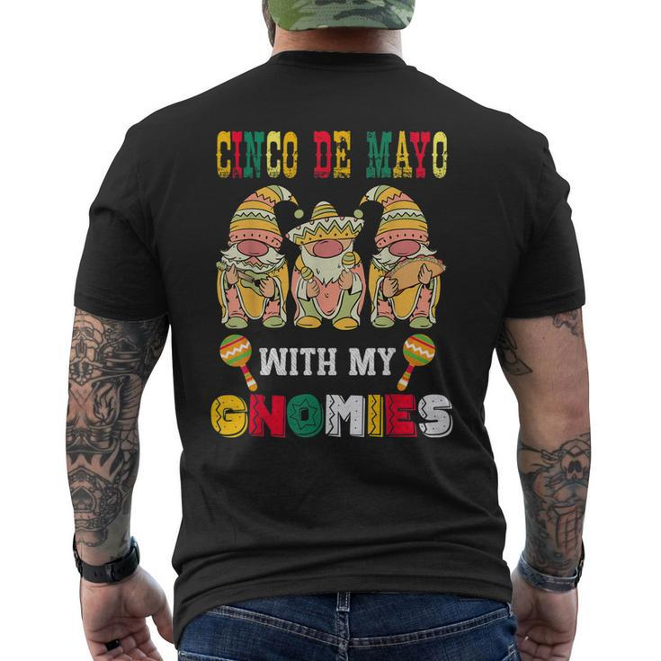 Cinco De Mayo Fiesta With My Gnomies Trio Gnomes Men's T-shirt Back Print