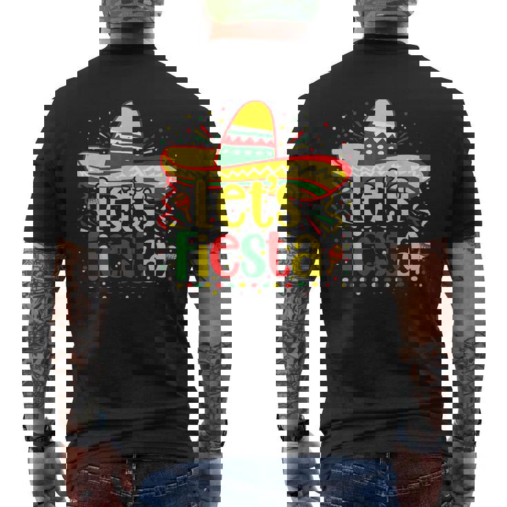 Cinco De Mayo Lets Fiesta Mexican Fiesta Cinco De Mayo Men's Back Print T-shirt