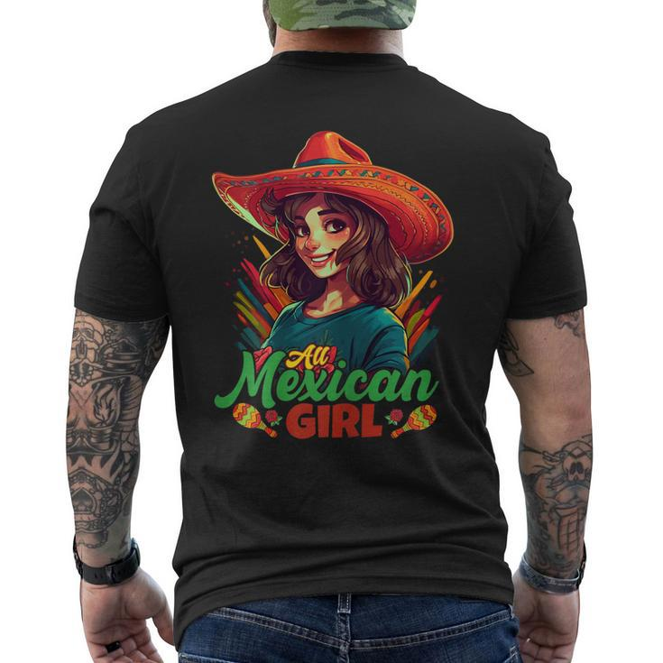 Cinco De Mayo Girls All Mexican Girl Men's Back Print T-shirt