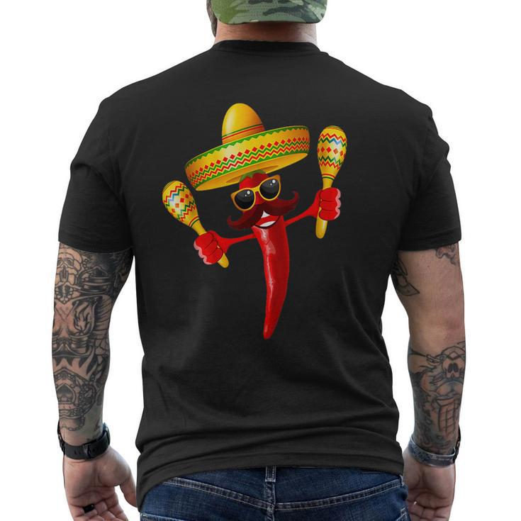 Cinco De Mayo Lets Fiesta Squad 5 De Mayo Mexican Fiesta Mens Back Print T-shirt