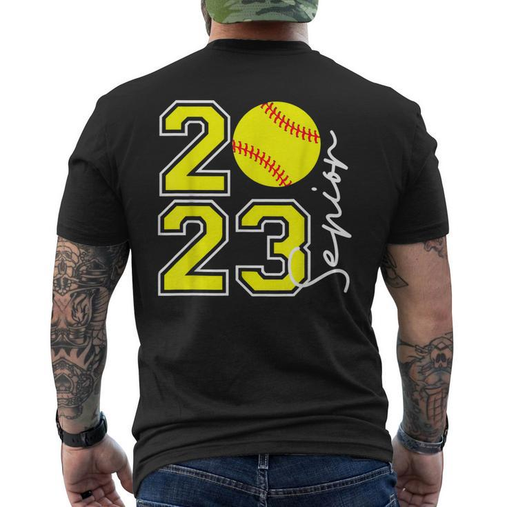 Class Of 2023 Softball Player Senior 23 Seniors Men's Back Print T-shirt
