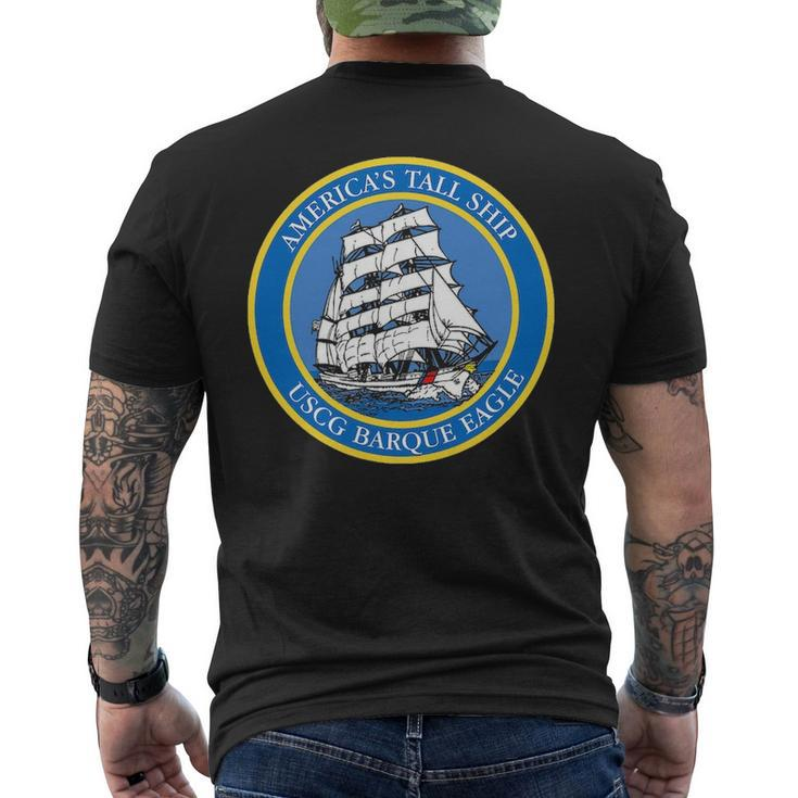 Coast Guard Barque Eagle Shield Men's T-shirt Back Print