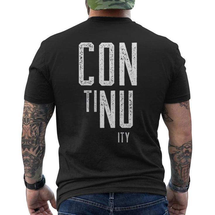 Continuity Typographic Men's Back Print T-shirt
