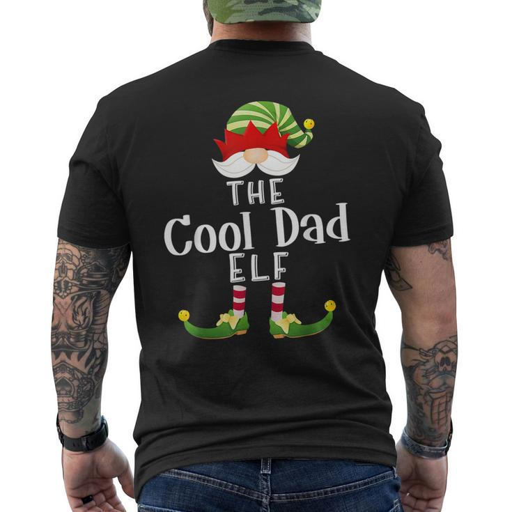 Cool Dad Elf Group Christmas Funny Pajama Party Mens Back Print T-shirt