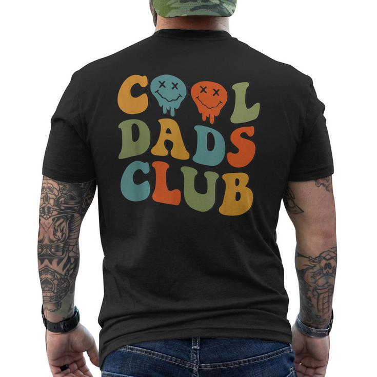 Cool Dads Club Fathers Day Groovy Retro Best Dad Ever Men's Back Print T-shirt