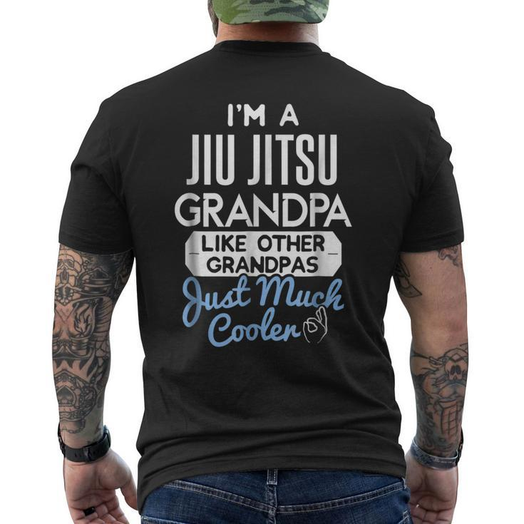 Cool Fathers Day  Jiu Jitsu Grandpa Mens Back Print T-shirt