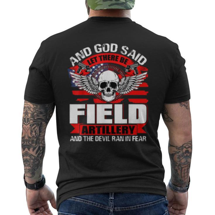 Cool Field Artillery T Proud To Be A Veteran T Men's Back Print T-shirt
