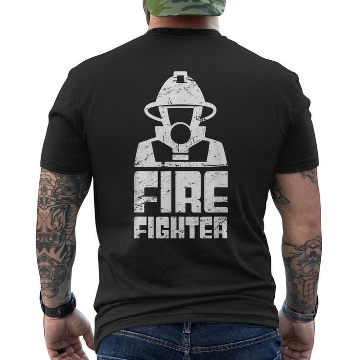 Cool Fire Department & Fire Fighter Firefighter Men's T-shirt Back Print
