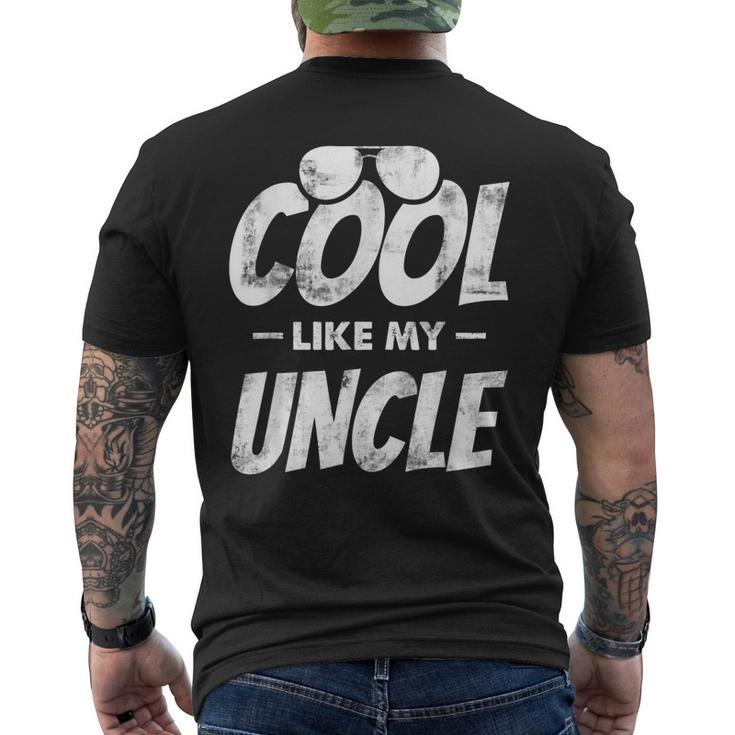 Cool Like My Uncle Niece Nephew Mens Back Print T-shirt