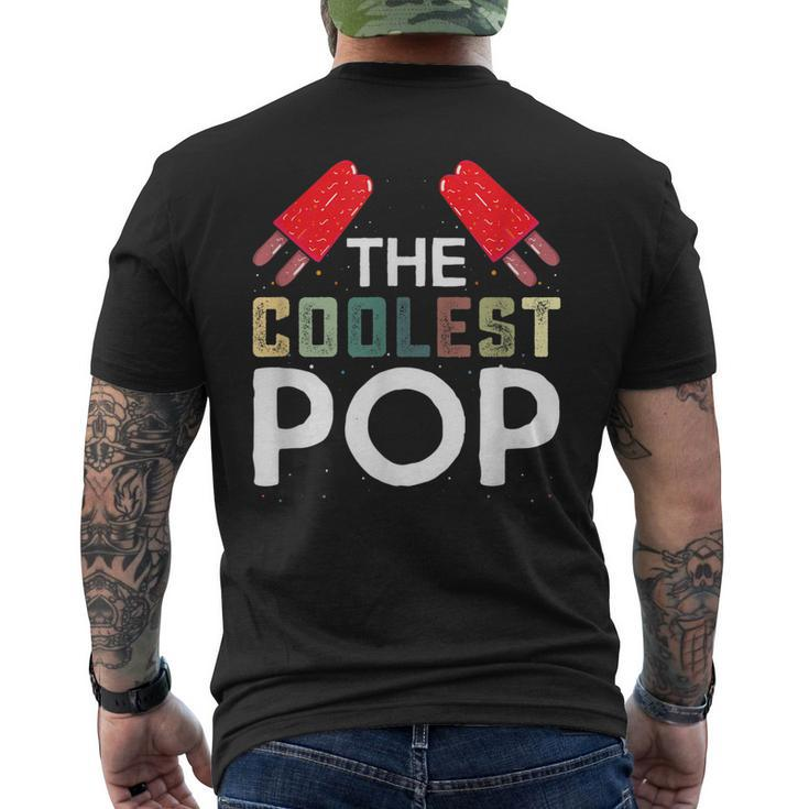 Coolest Pop Funny Best Dad Ever Cool Fathers Day Novelty Gift For Mens Mens Back Print T-shirt