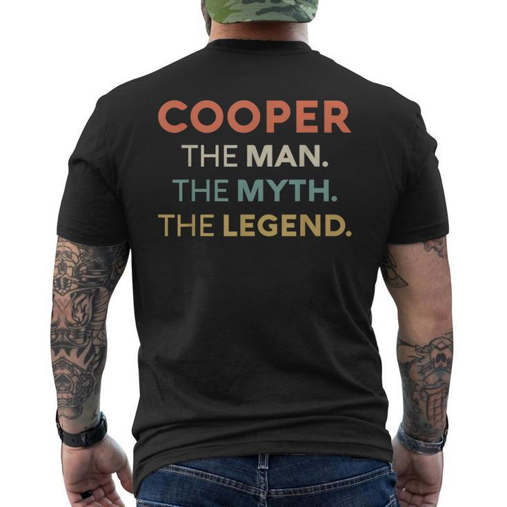 Cooper The Man The Myth The Legend Name Personalized Men Mens Back Print T-shirt