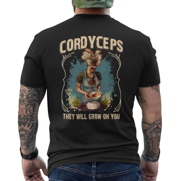 Cordyceps They Will Grow On You Men's Back Print T-shirt
