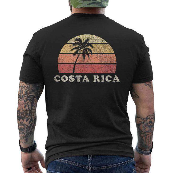 Costa Rica Vintage 70S Retro Throwback Men's Back Print T-shirt