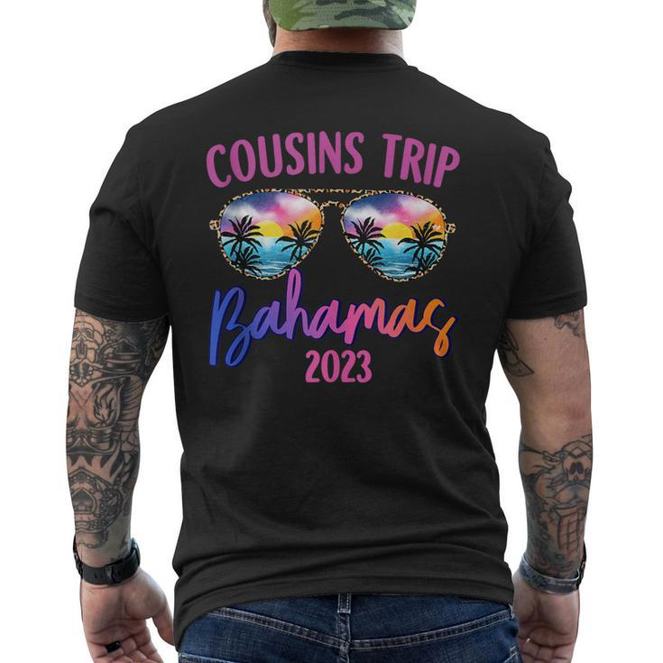 Cousins Trip Bahamas 2023 Sunglasses Summer Vacation Men's Back Print T-shirt